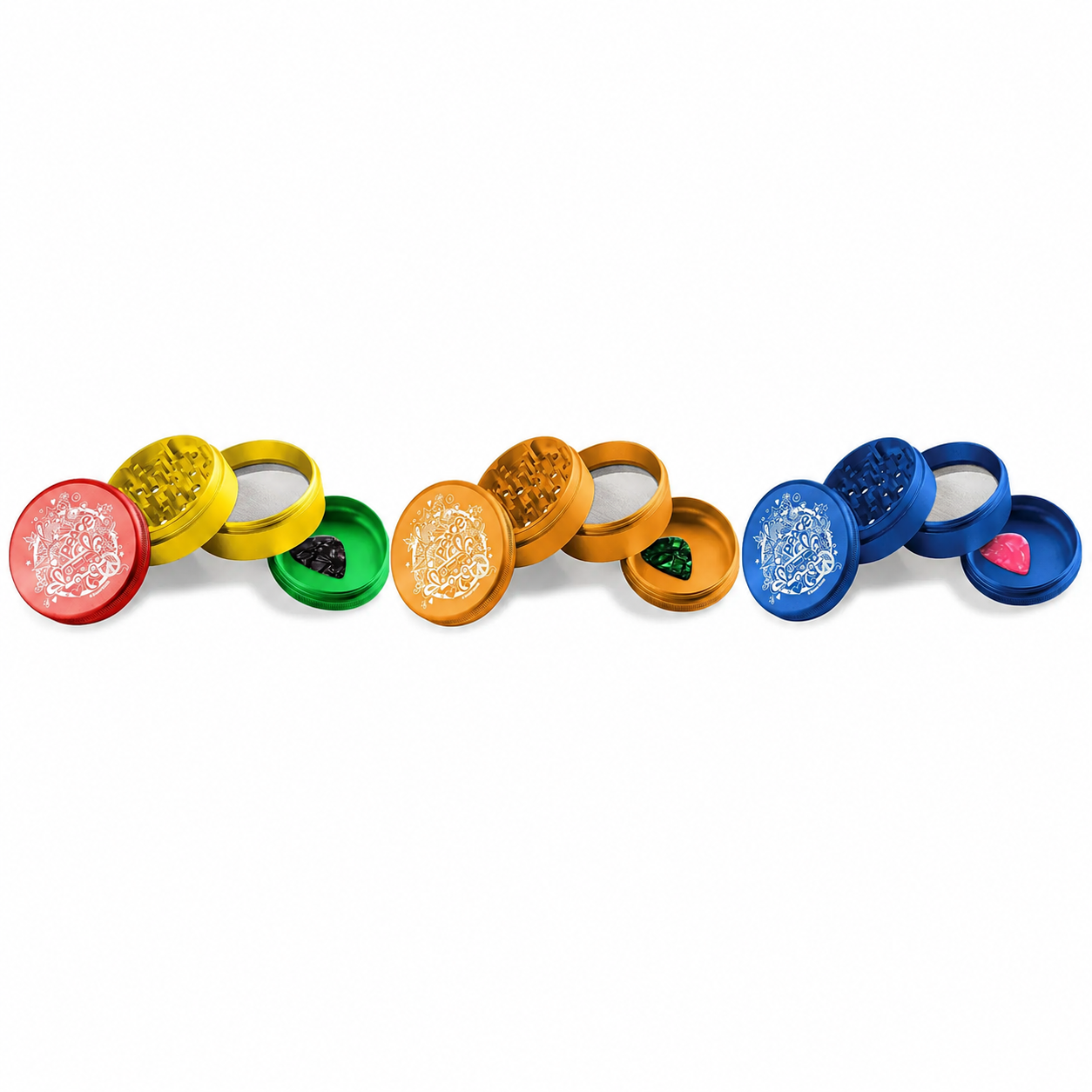 Beamer Aircraft Grade 4 Piece 63mm Grinder - Peace product image