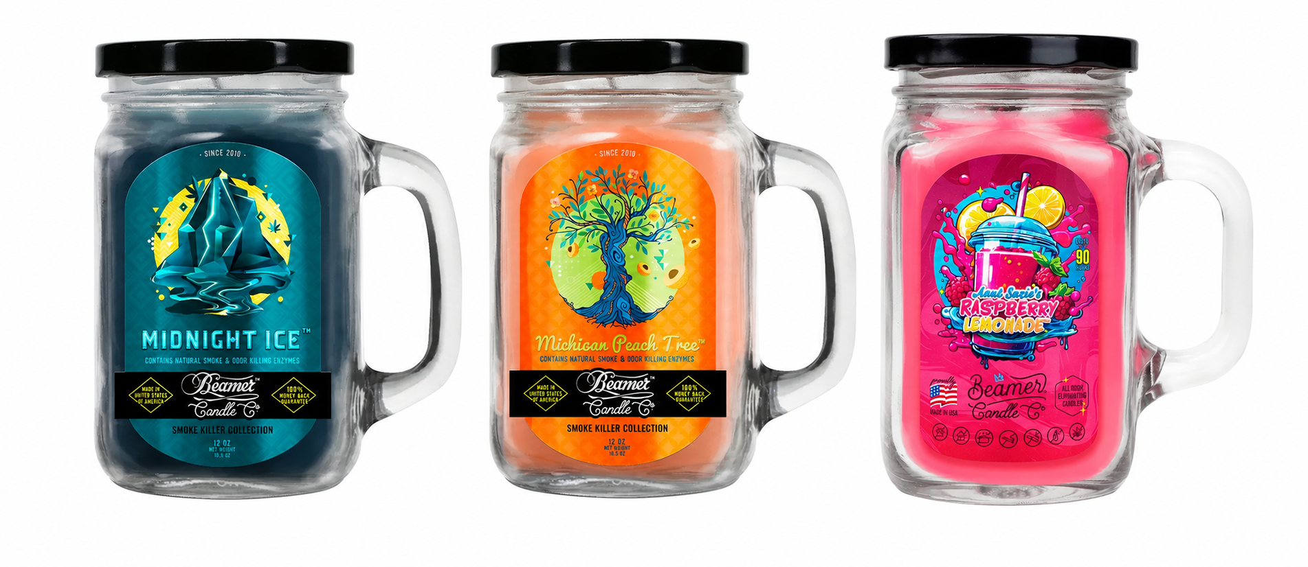 Beamer Candle - Smoke Killer Collection Large Mason Jar product image