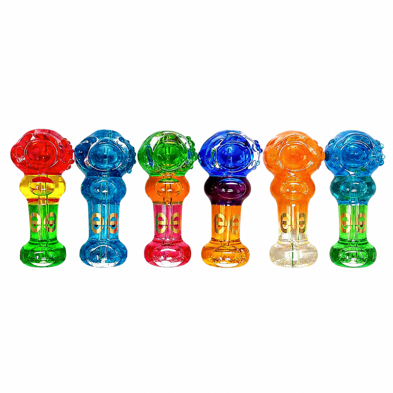 Cheech Glass - 4in Colorful Glycerin Hand Pipe CH-Pipe-3F - image 2 of 4