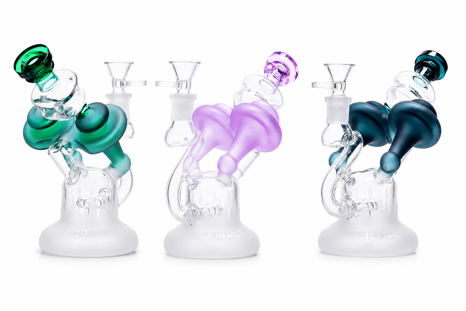 Cheech Glass - Sleek Matte Mushroom Recycler CH-309 product image