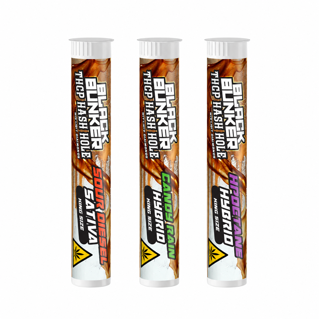 Black Bunker 2g THCP Hash Hole Pre Roll 10ct Display product image