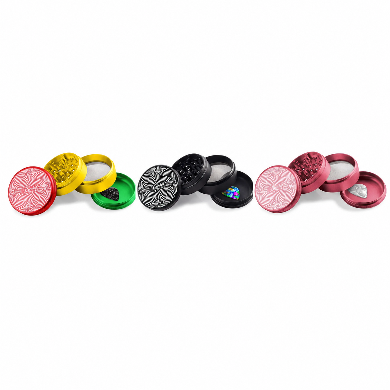 Beamer Aircraft Grade 4 Piece 63mm Grinder - Psychedelic Star Maze product image