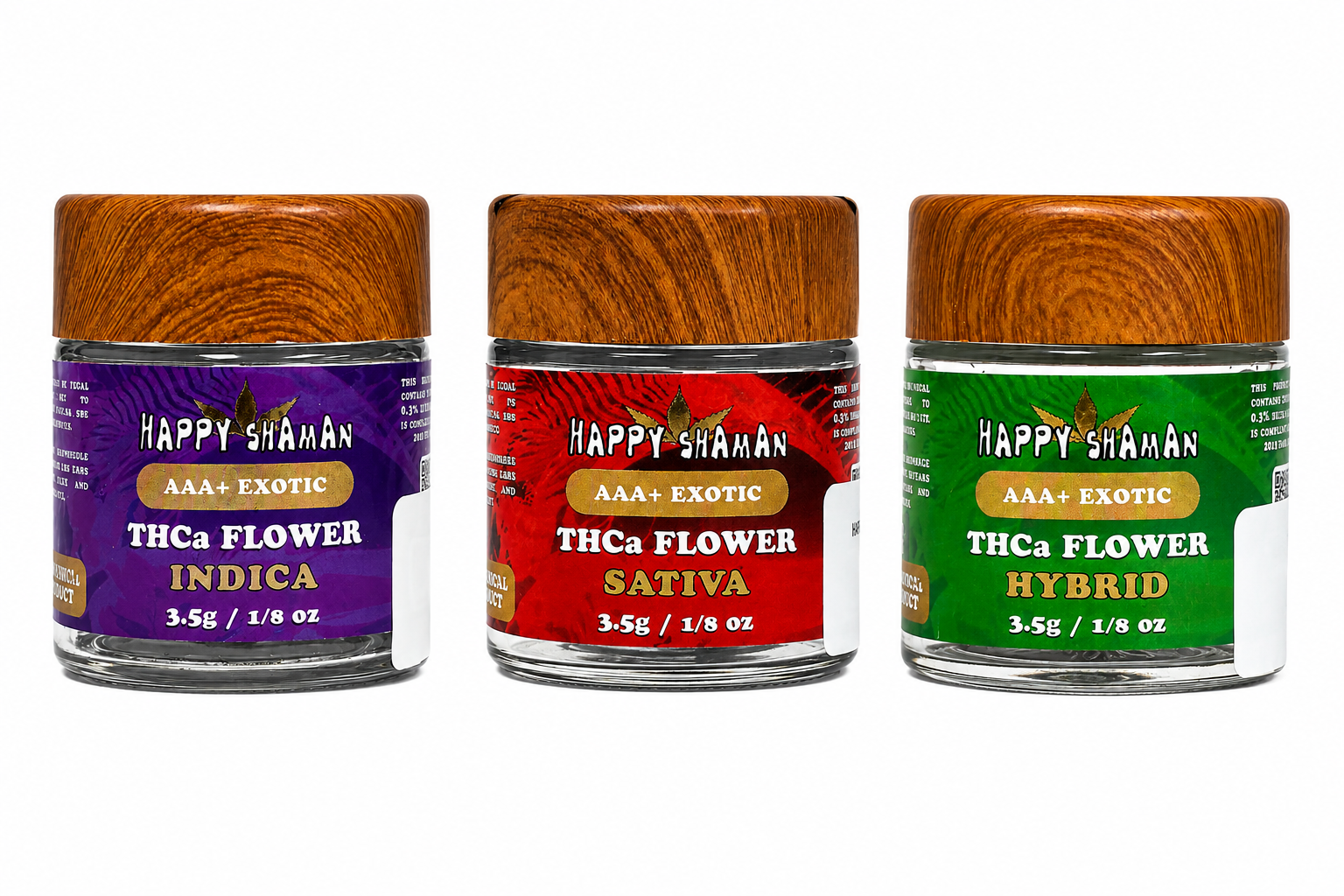 Happy Shaman AAA+ Exotic Flower 3.5g Jar product image