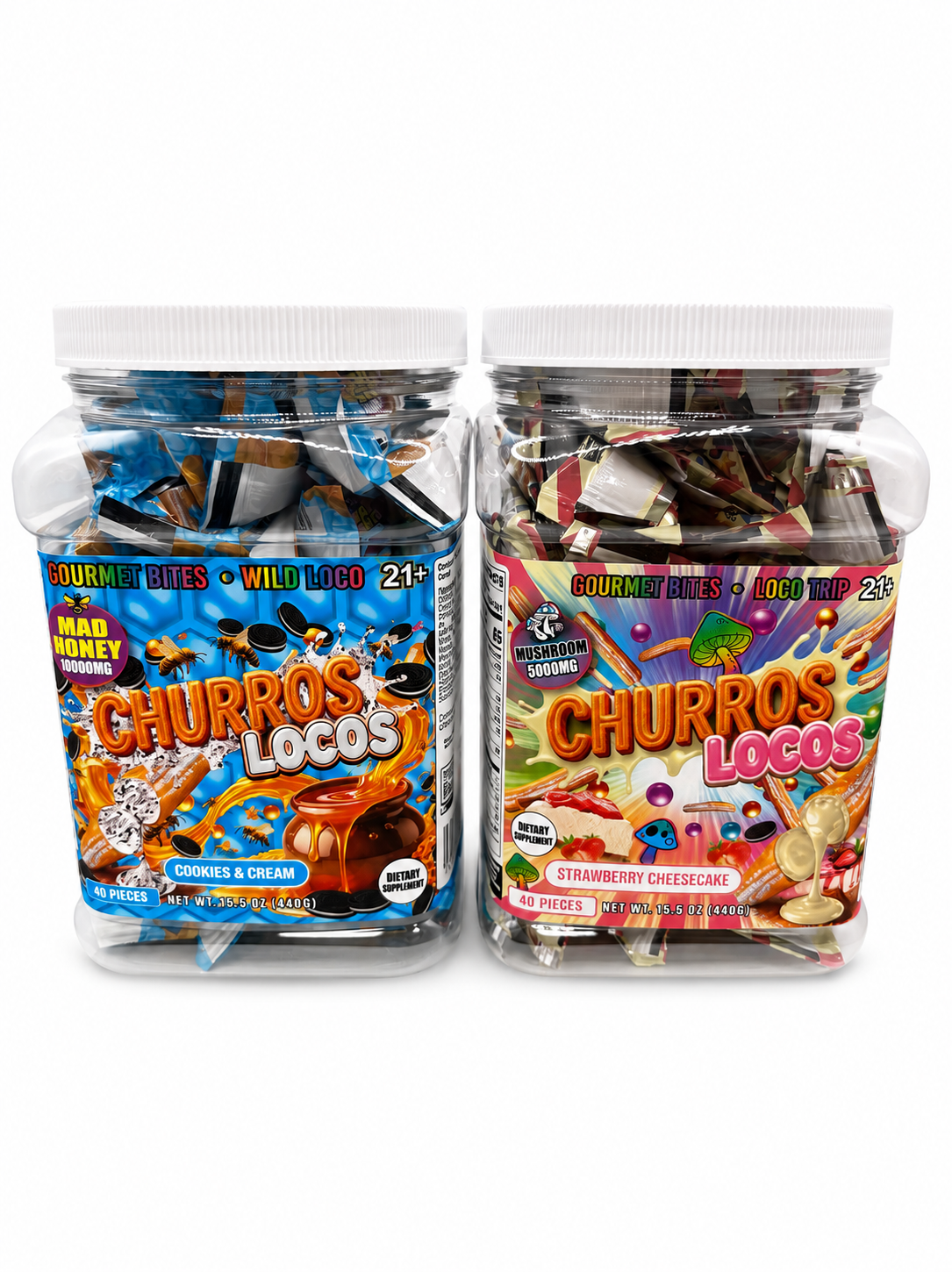 Crispy Blunts Churros Locos 40ct Jar product image