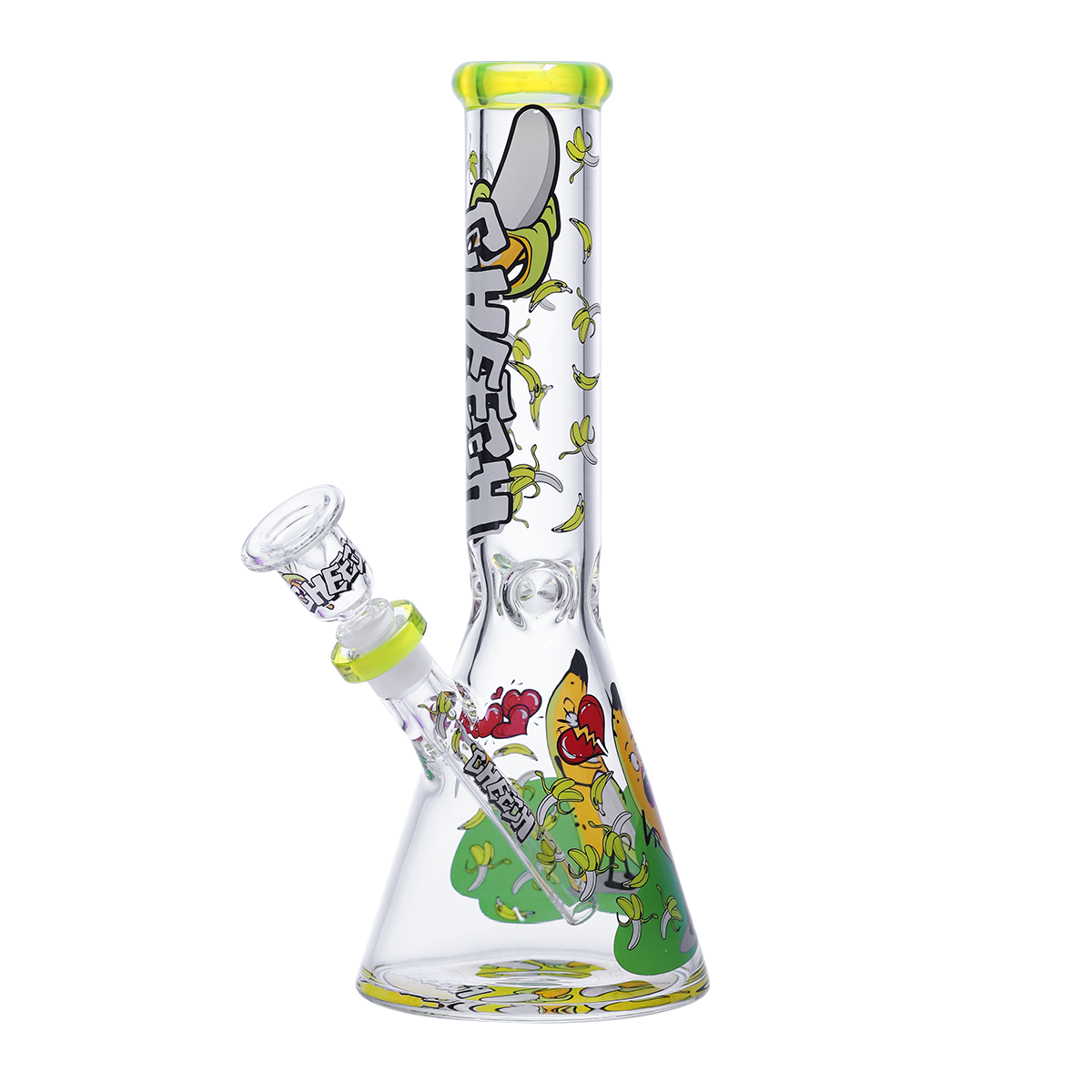 Cheech Glass - Banana Beaker Slipping Into Chaos - Water Pipe CH-391 - image 1 of 3