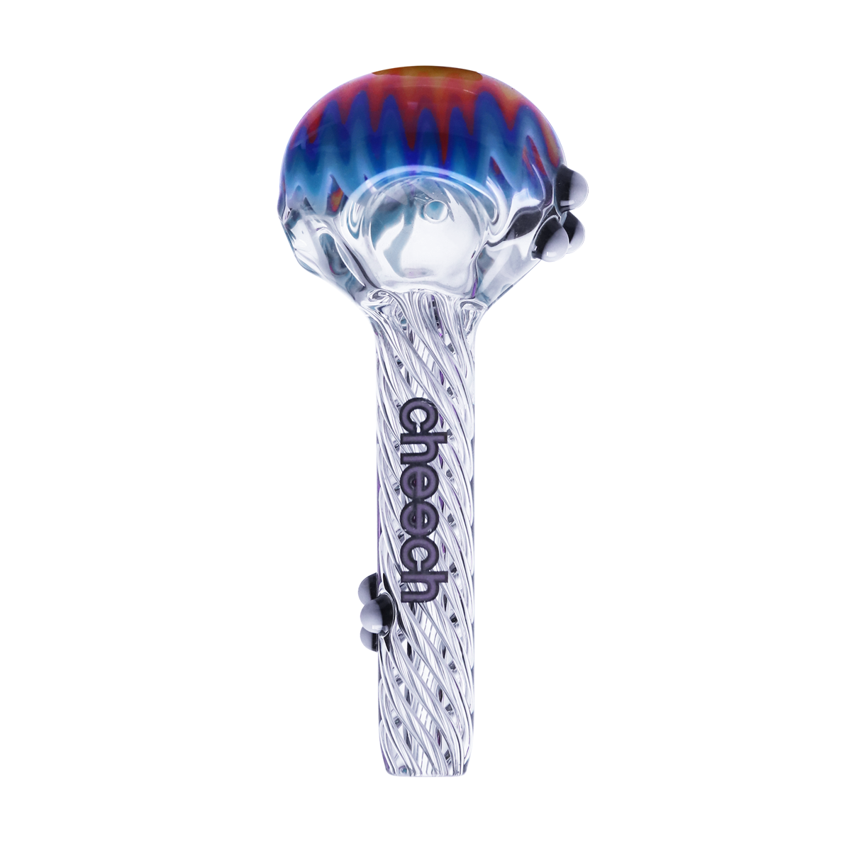 Cheech Glass - Colorful Wigwag Glass Hand Pipe 4ct Box CH-Pipe-343 - image 3 of 5