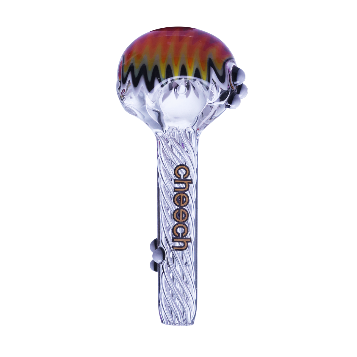 Cheech Glass - Colorful Wigwag Glass Hand Pipe 4ct Box CH-Pipe-343 - image 5 of 5