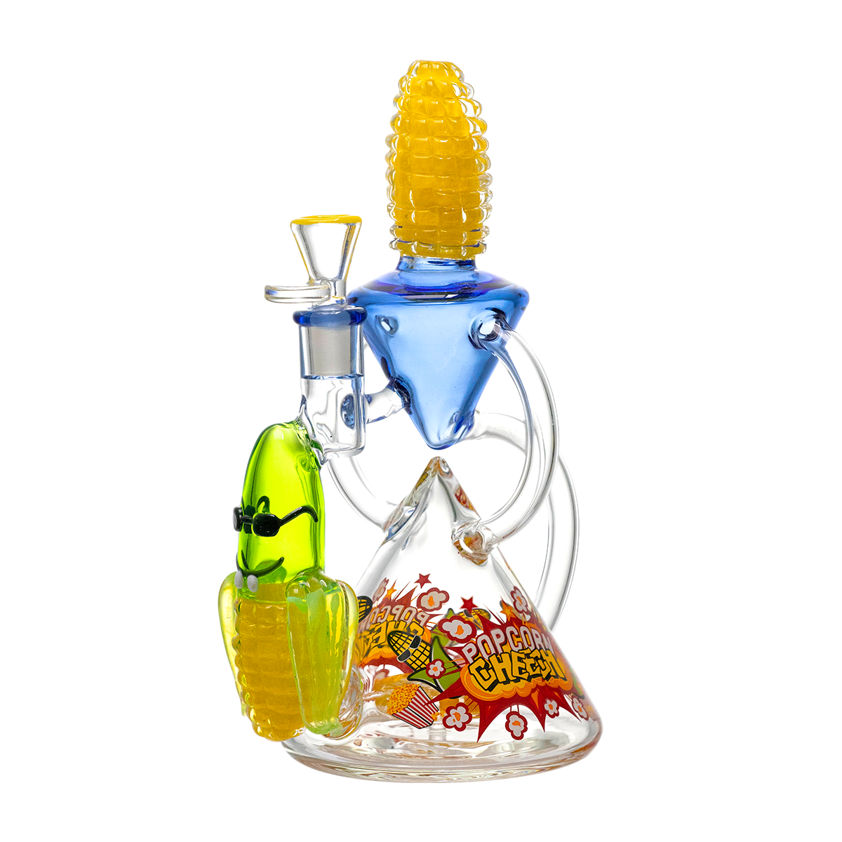 Cheech Glass - Corny Vibes , Smoking Good Times - Water Pipe CHE-383 - image 1 of 3