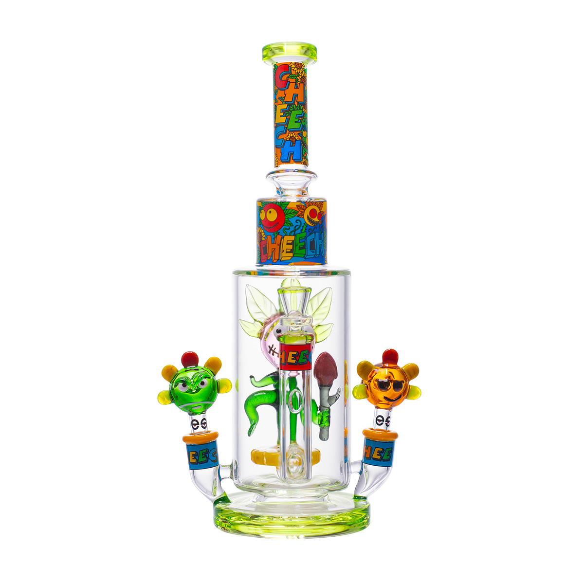Cheech Glass - Sunflower Stoner Vibe Water Pipe W/ Hand Pipes CHE-405 - image 2 of 3