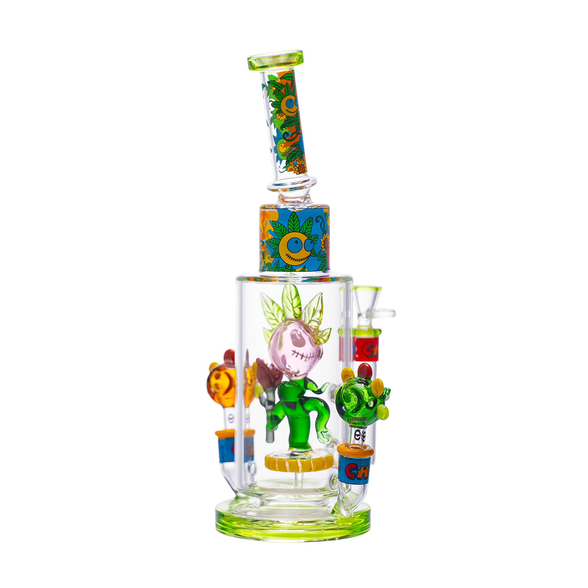 Cheech Glass - Sunflower Stoner Vibe Water Pipe W/ Hand Pipes CHE-405 - image 3 of 3