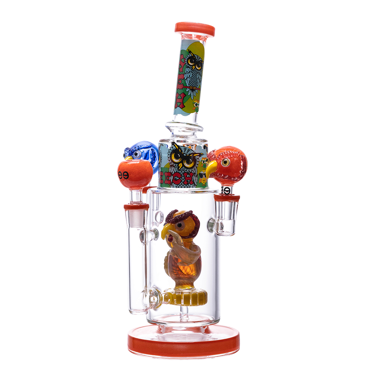 Cheech Glass - Owls Just Wanna Get High - Water Pipe CHE-409 - image 1 of 3