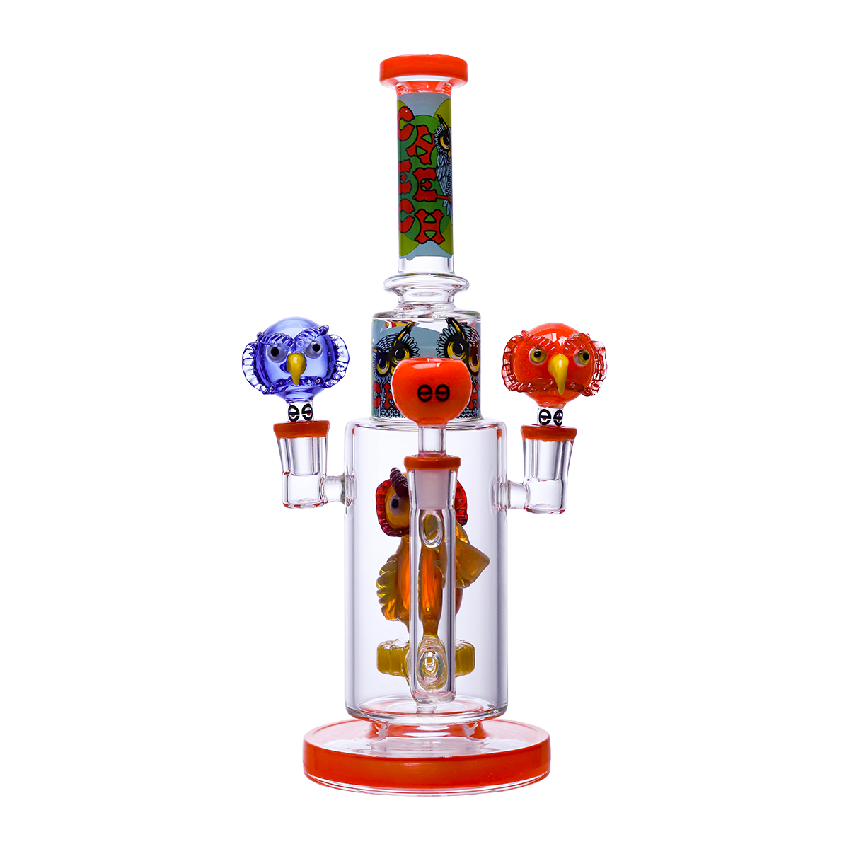 Cheech Glass - Owls Just Wanna Get High - Water Pipe CHE-409 - image 2 of 3