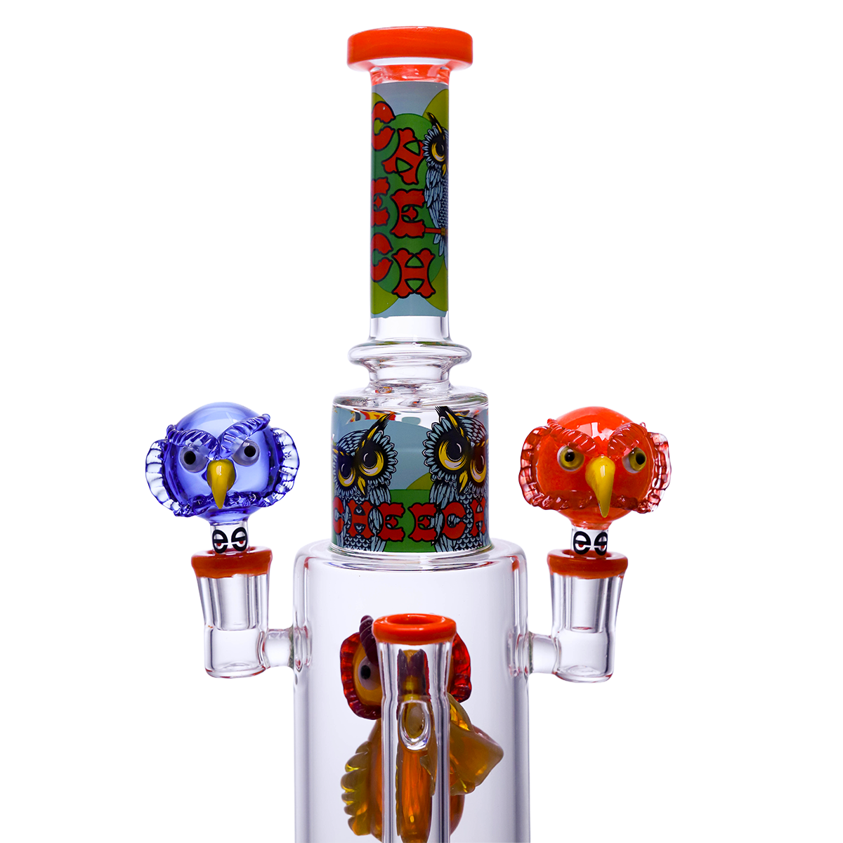 Cheech Glass - Owls Just Wanna Get High - Water Pipe CHE-409 - image 3 of 3