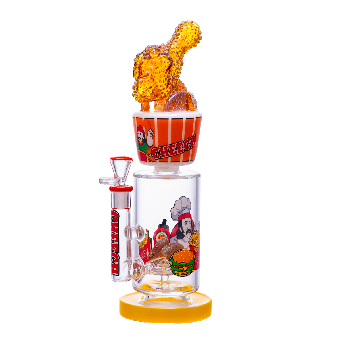 Cheech Glass - Fried Chicken Cup Style Glass - Water Pipe CHE-413 - image 1 of 3