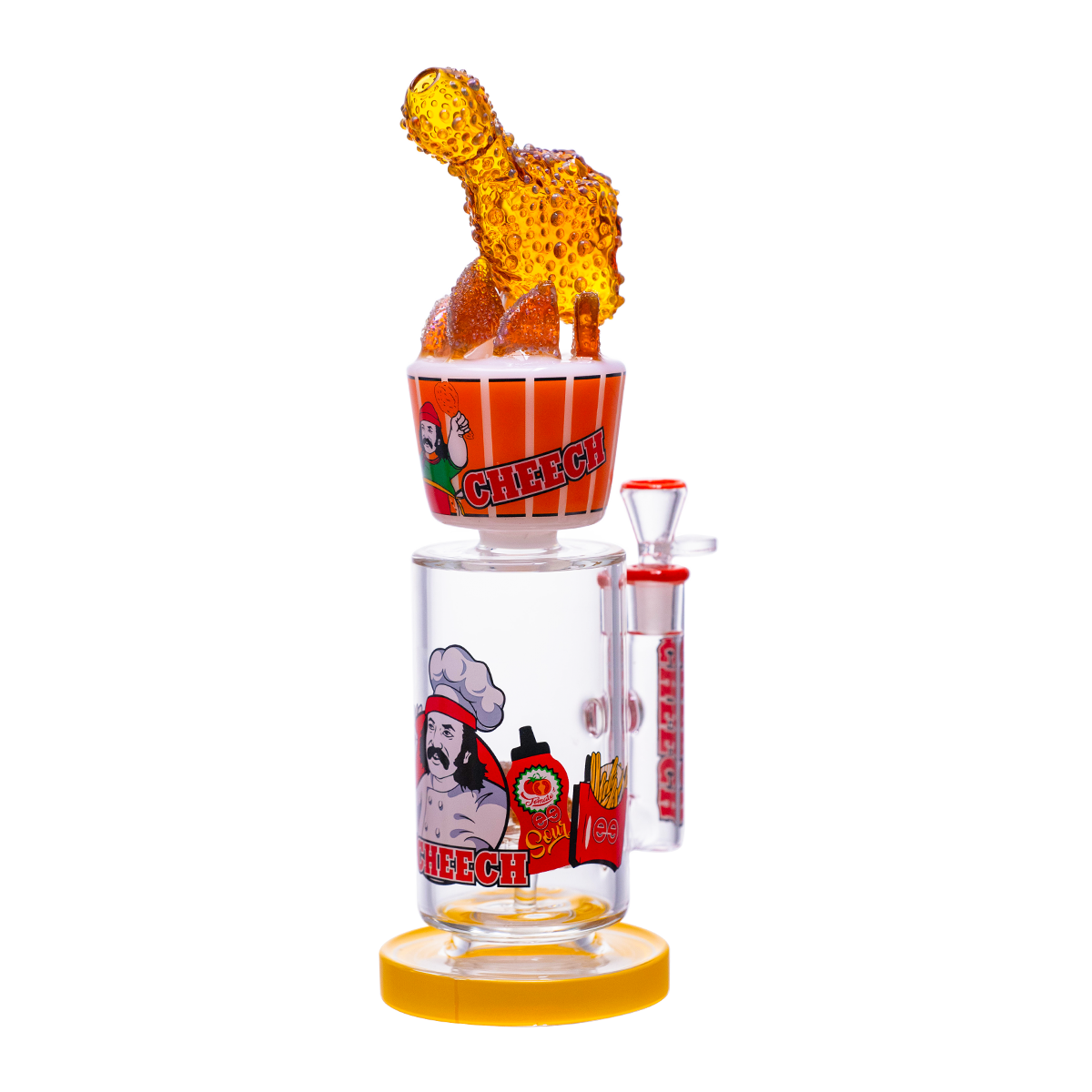Cheech Glass - Fried Chicken Cup Style Glass - Water Pipe CHE-413 - image 3 of 3