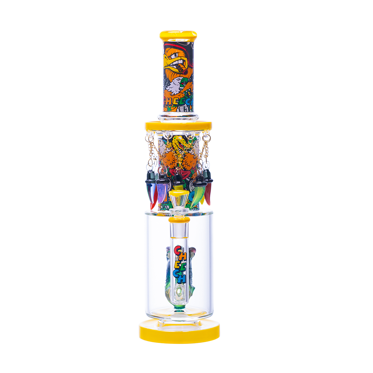 Cheech Glass - Angry Parrot Judging Your Life - Water Pipe CHE-416 - image 3 of 4