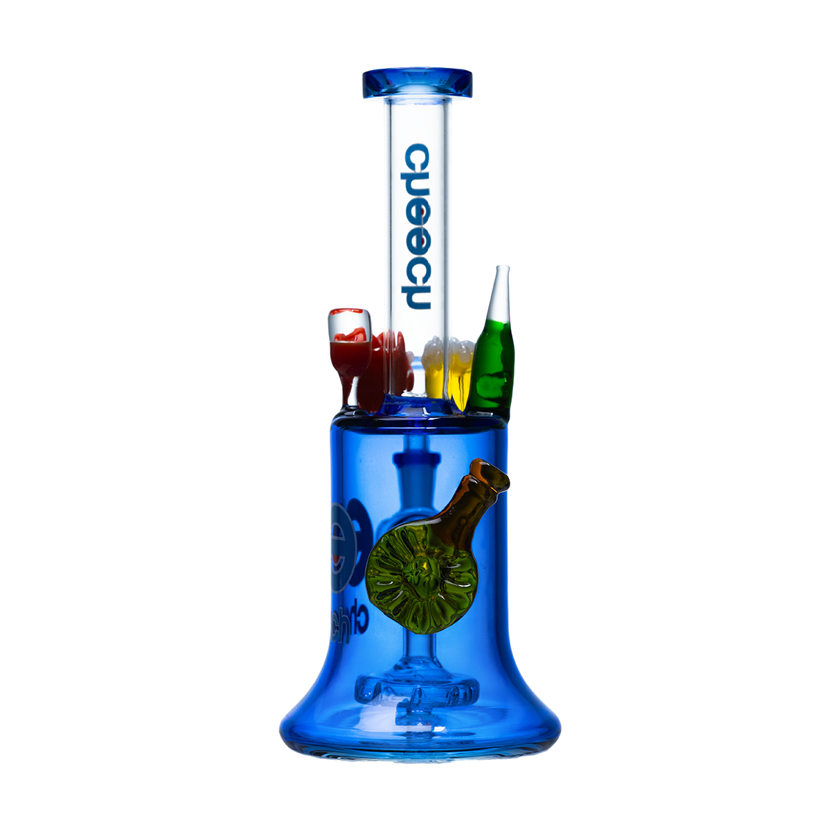 Cheech Glass - Blue Beast Packed With Surprises Water Pipe CHE-421 - image 1 of 3