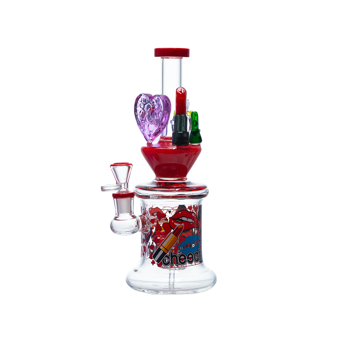 Cheech Glass - Love Struck Lipstick Water Pipe CHE-423 - image 1 of 3