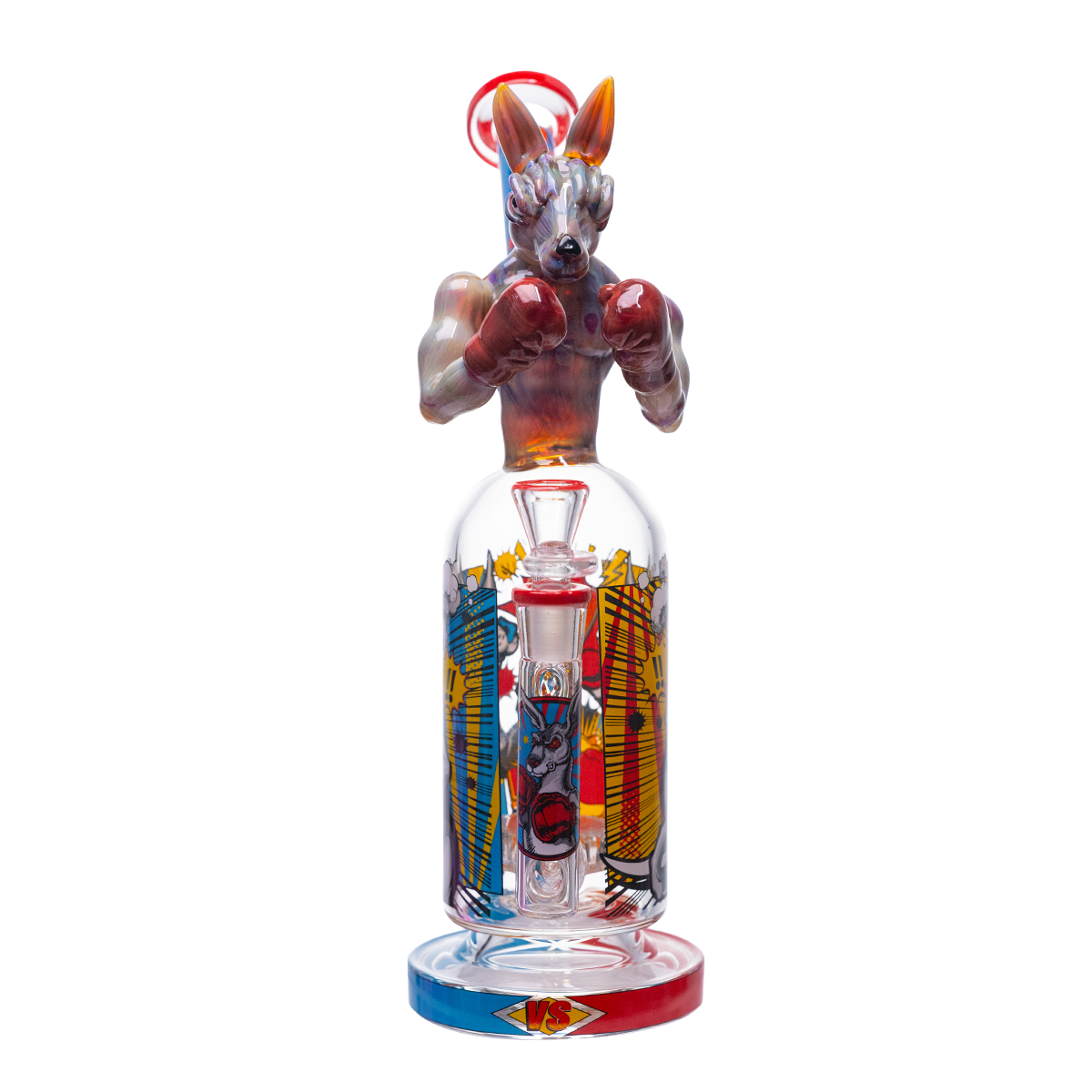 Cheech Glass - Kangaroo Boxer Knockout - Water Pipe CHE-427 - image 1 of 3