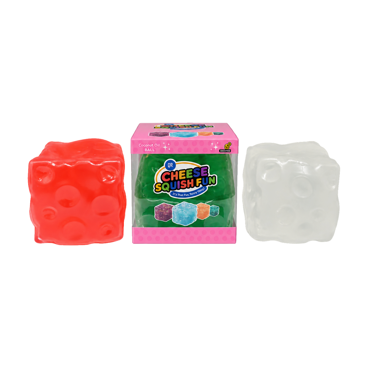 Coconut Oil Squishy Cube 12ct Display - image 1 of 2