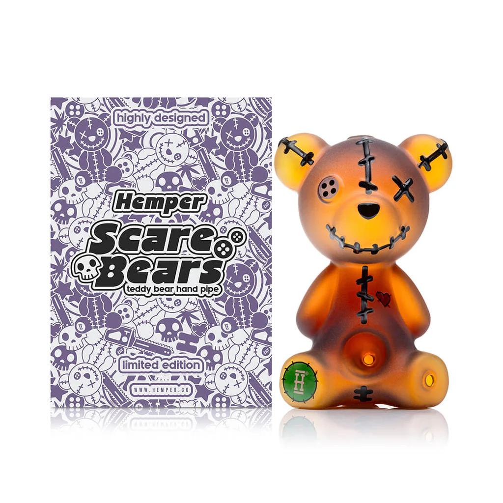 Hemper Scare Bear Teddy Bear Hand Pipe - image 1 of 3