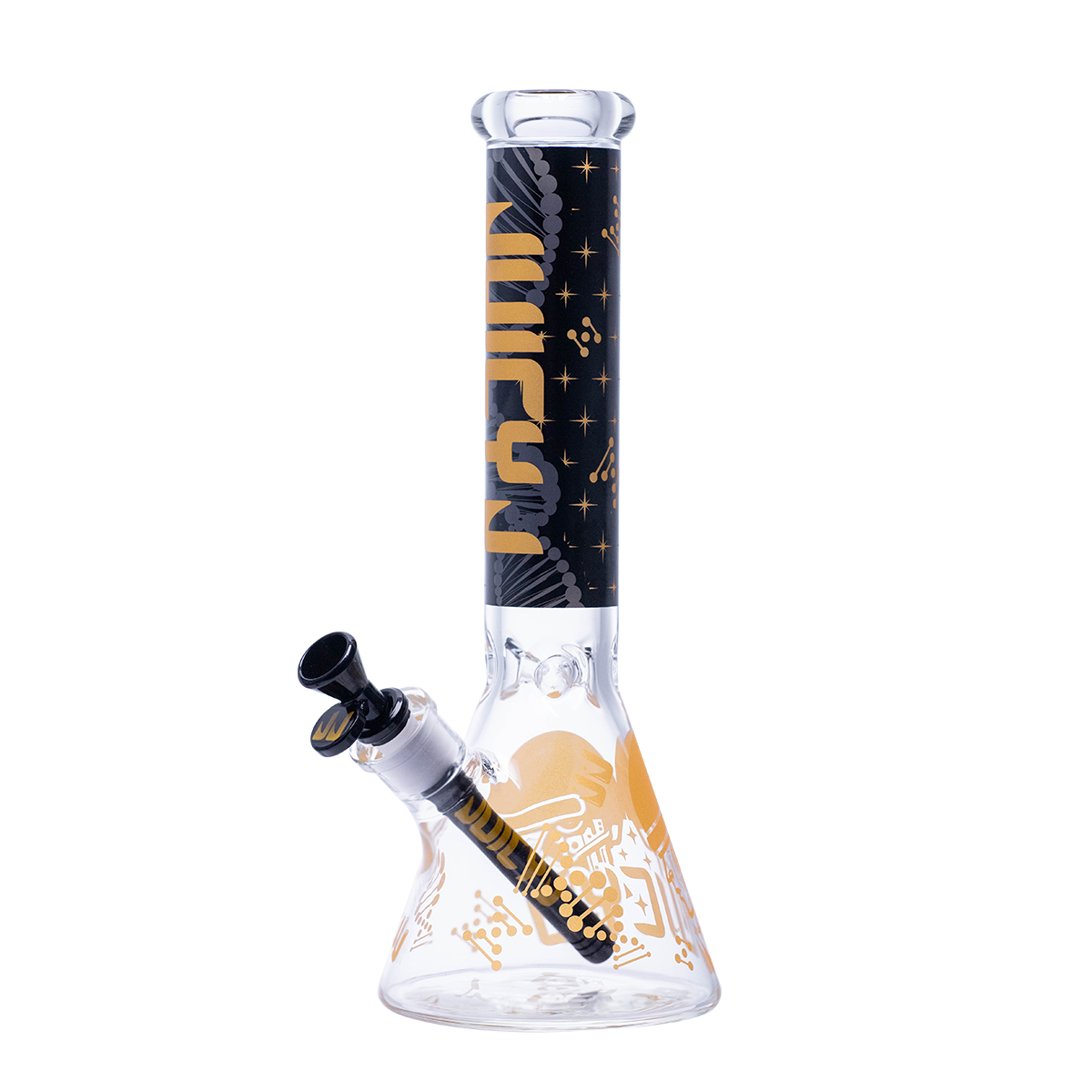 Juicy J Glass - Golden Beaker , Trippy Vibes - Water Pipe JJ1012 product image