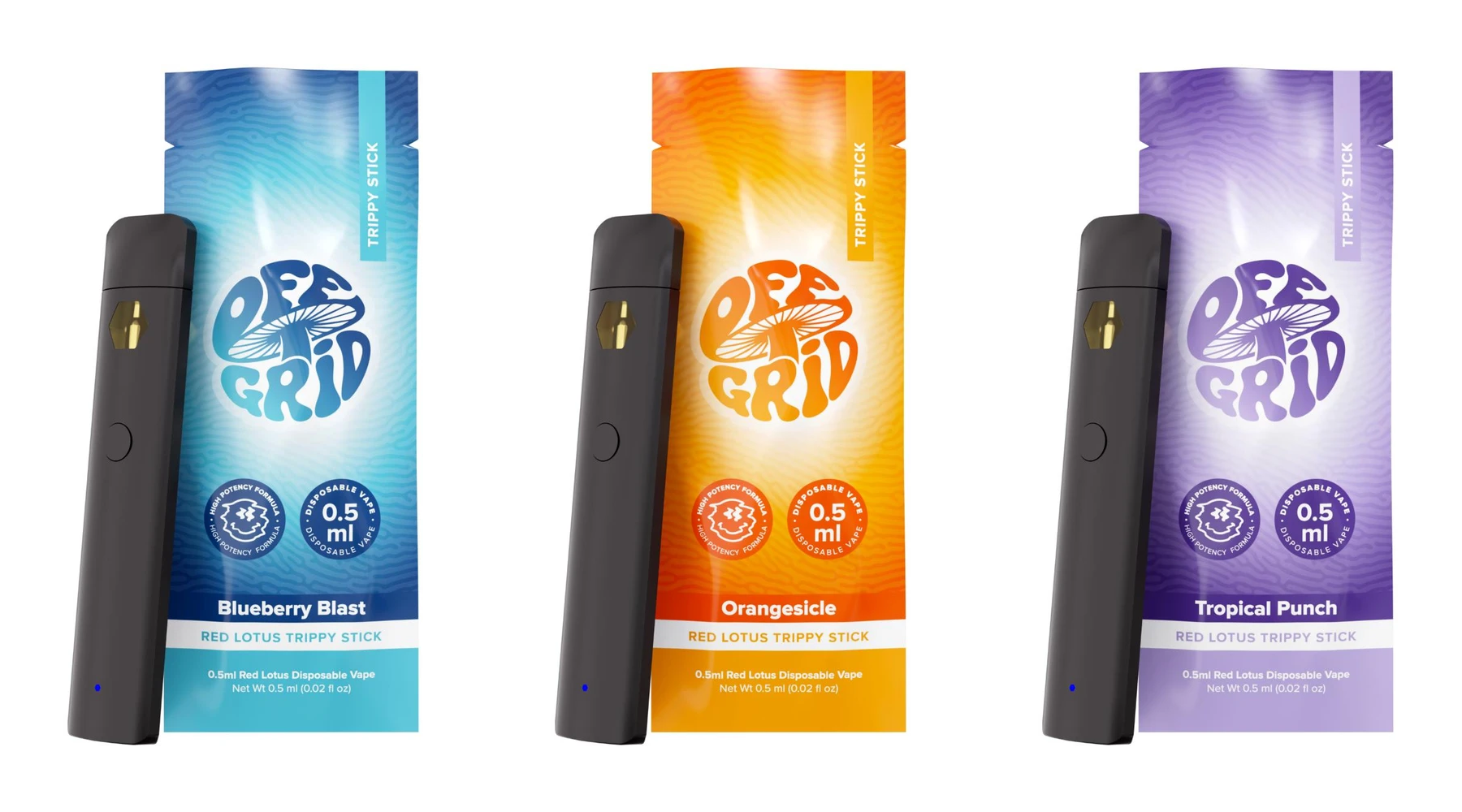Off Grid .5ml Red Lotus Trippy Stick 6ct Display product image