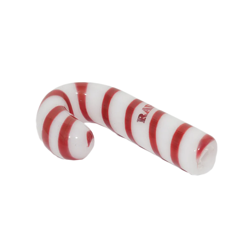 Raw Glass Candy Cane Cone Holder 1pc product image