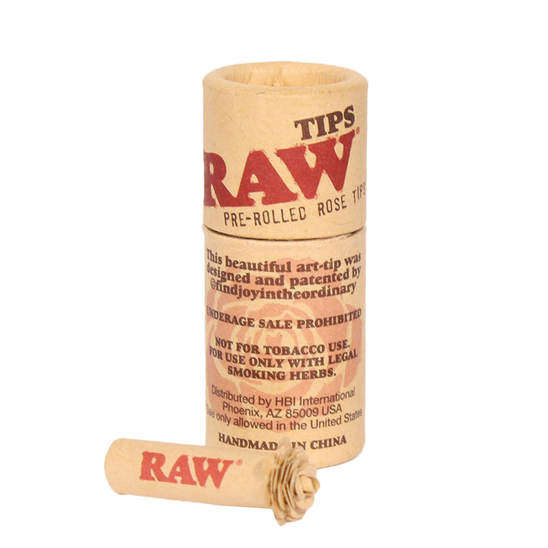 Raw Pre Rolled Rose Tips 6ct Display product image