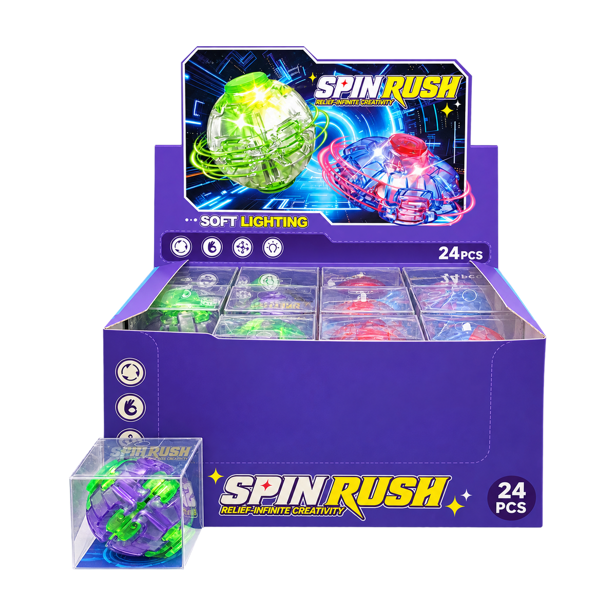 Fidget Spinner Ball 24ct Display - image 3 of 3