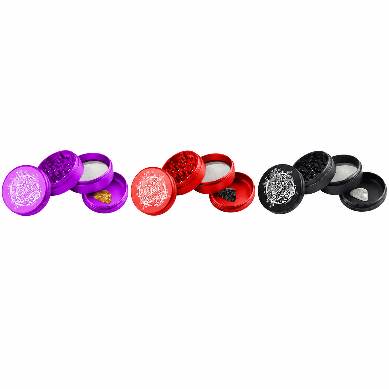 Beamer Aircraft Grade 4 Piece 75mm Grinder - Peace product image