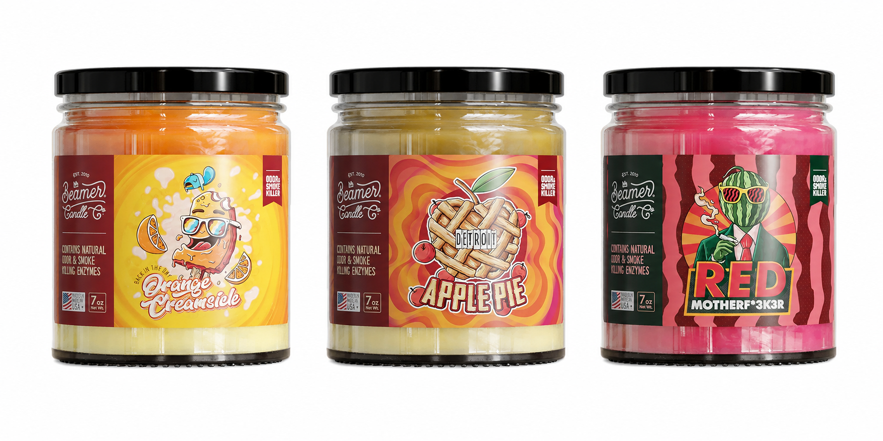 Beamer Candle - Smoke Killer Collection Medium Mason Jar product image