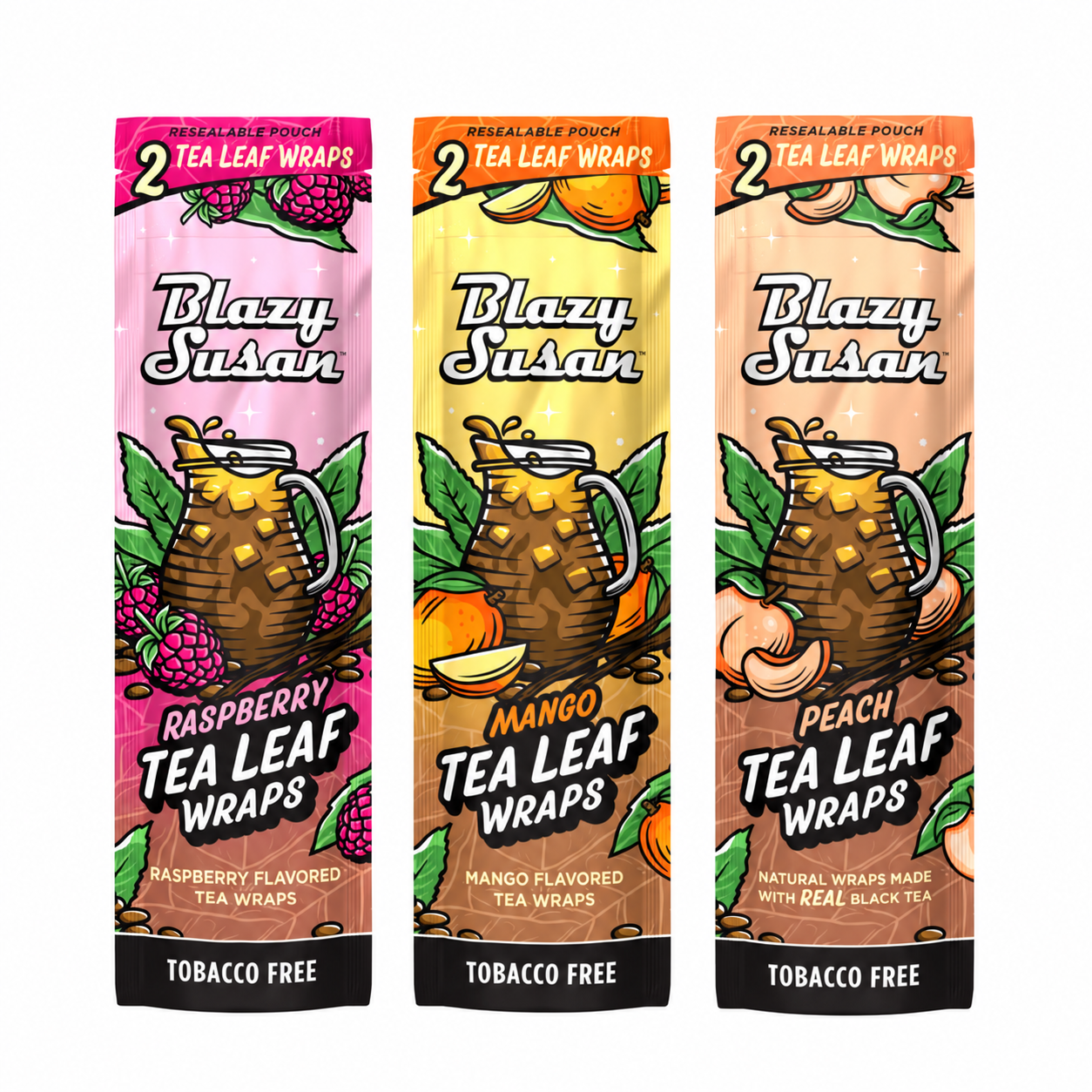 BLAZY SUSAN - TEA LEAF WRAPS - 25 PACKS - 2 WRAPS PER PACK product image