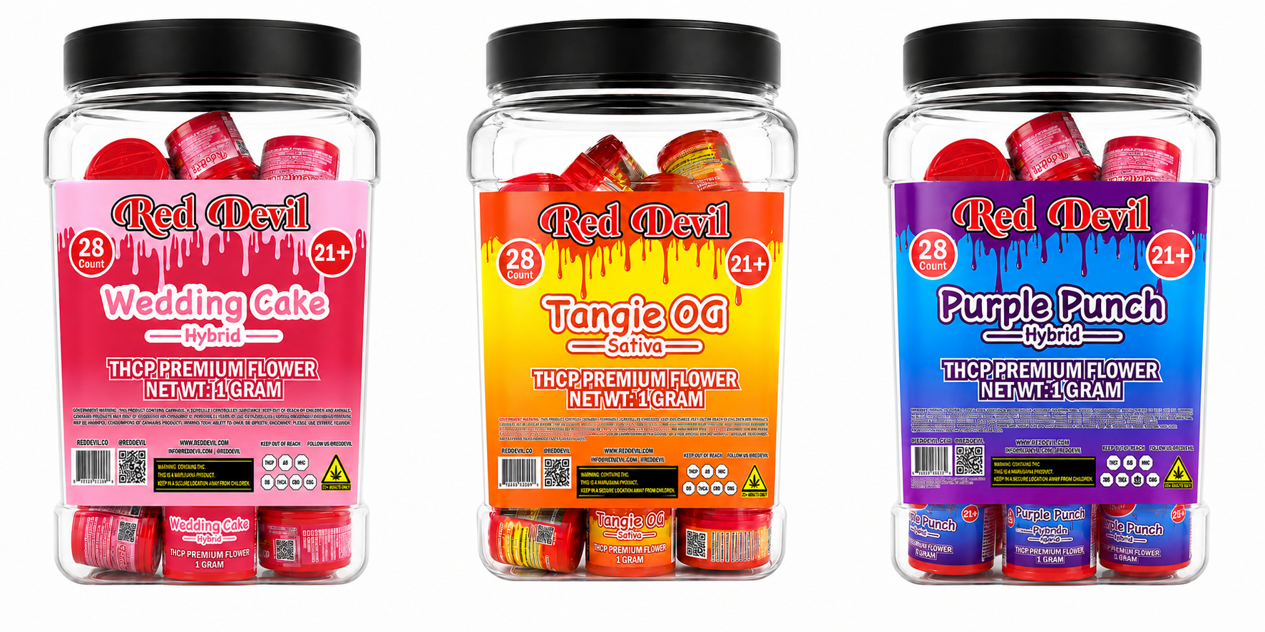 Red Devil THCP 1g Premium Flower 28ct Display product image