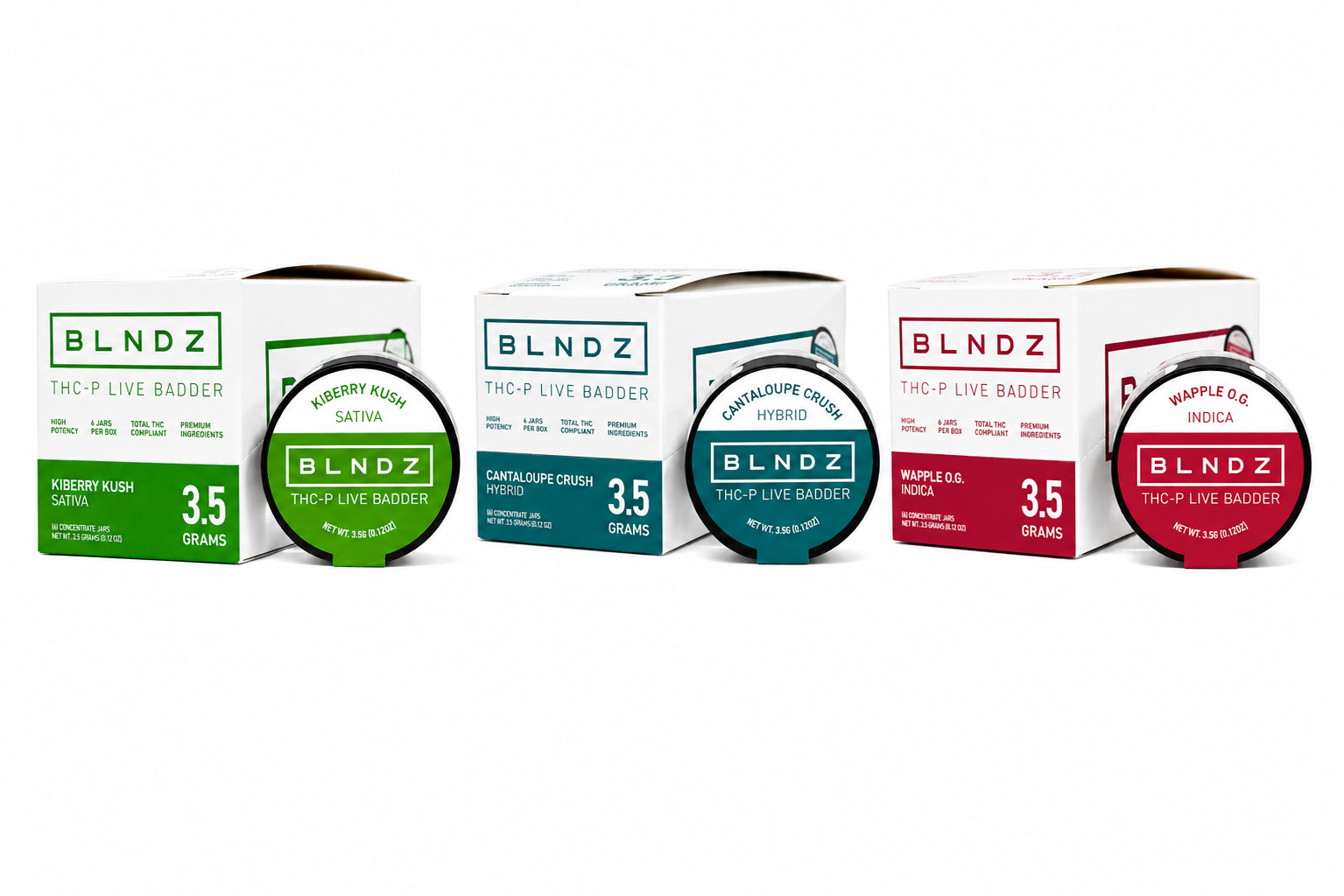 BLNDZ 3.5g THCP Live Badder 6ct Display product image