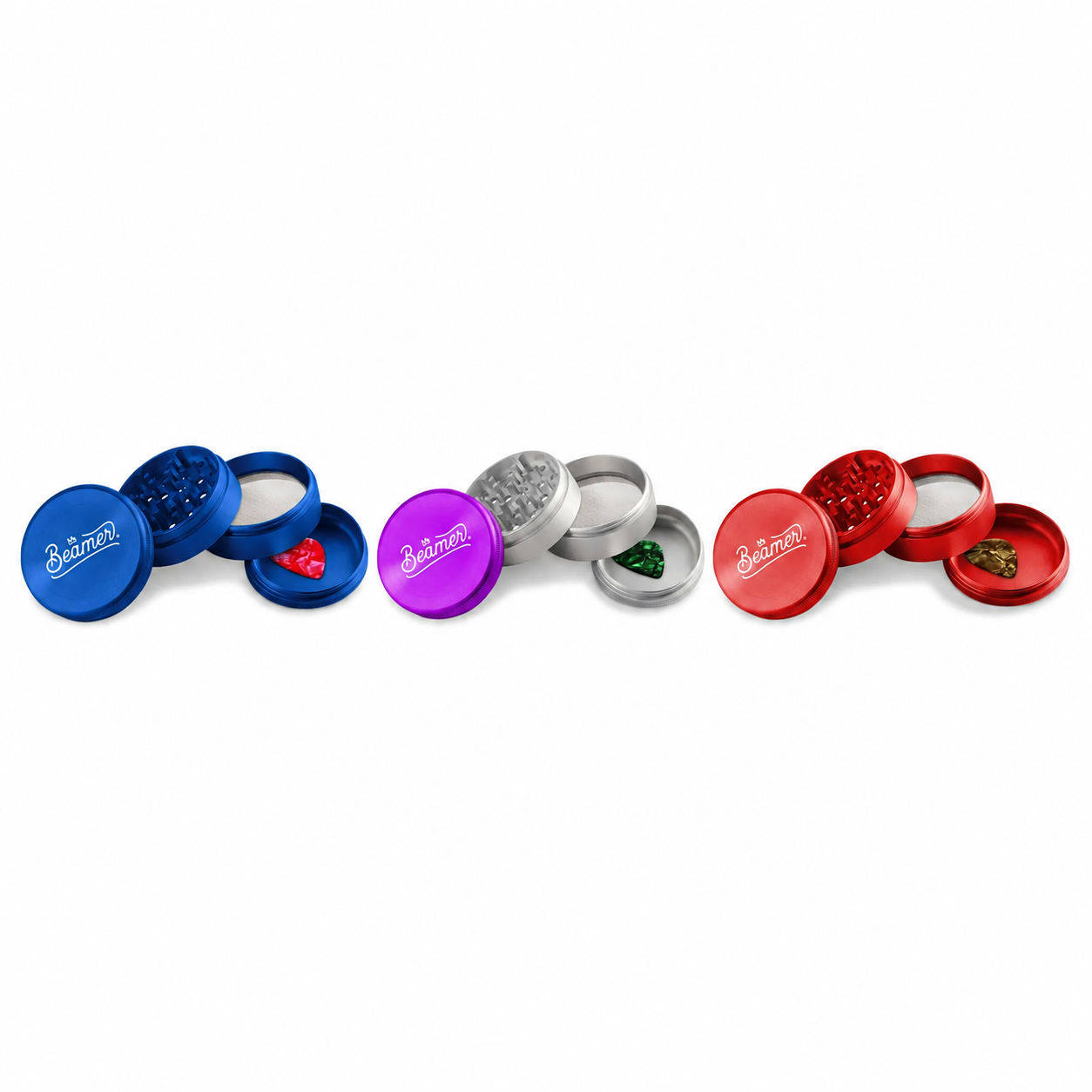 Beamer Aircraft Grade 4 Piece 63mm Grinder - Cursive product image