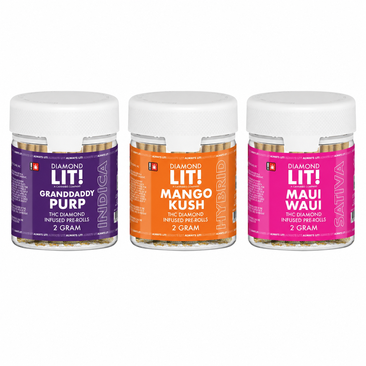 LIT THC Liquid Diamonds Pre Rolls 2G - 50CT product image