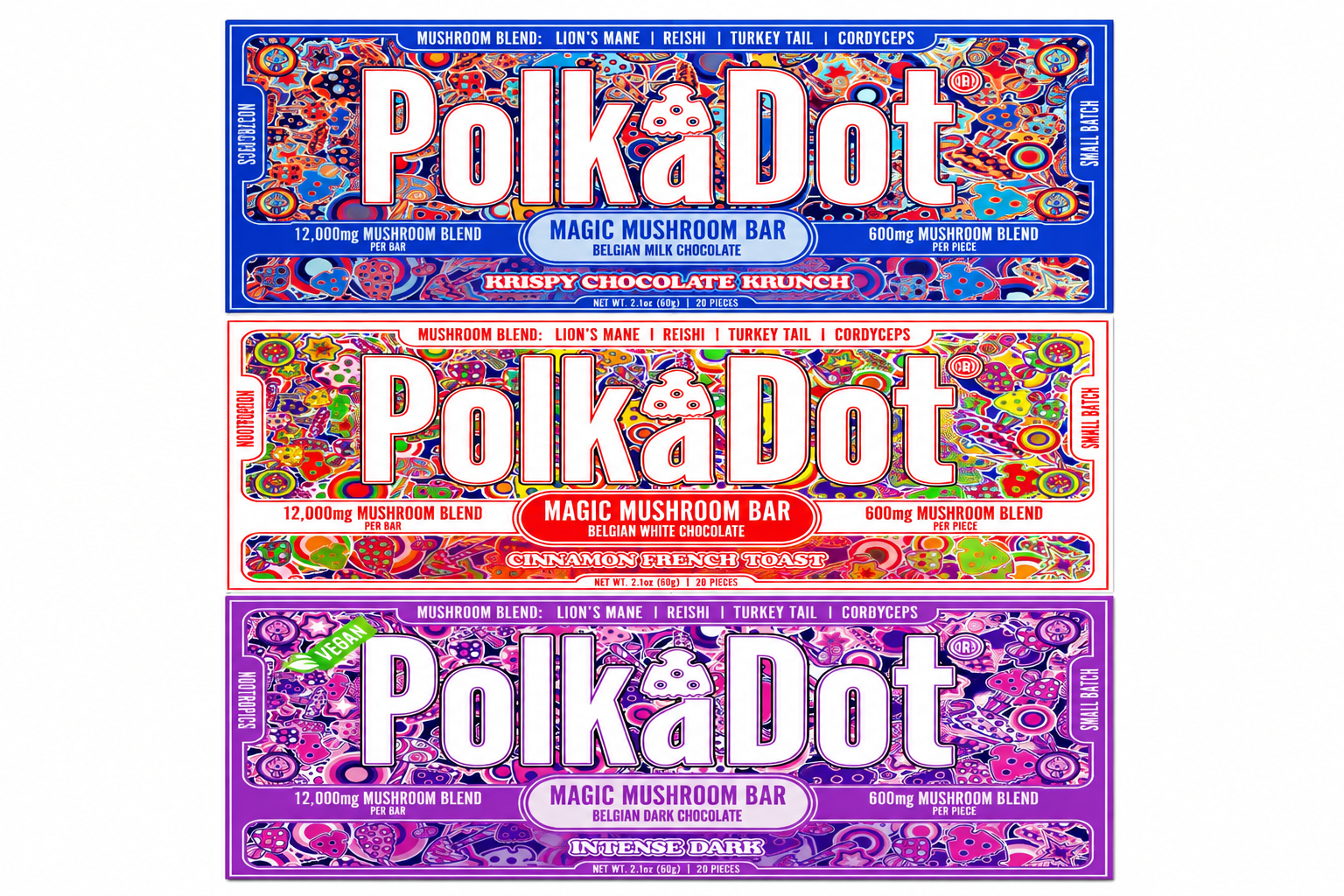 Polk-A-Dot 12,000mg Magic Mushroom Chocolate 10ct Display product image