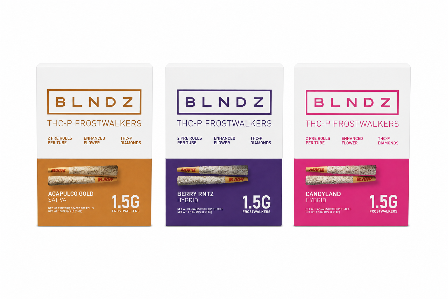 BLNDZ Botanicals 1.5g 2pk THCP Frost Walkers 15ct Display product image