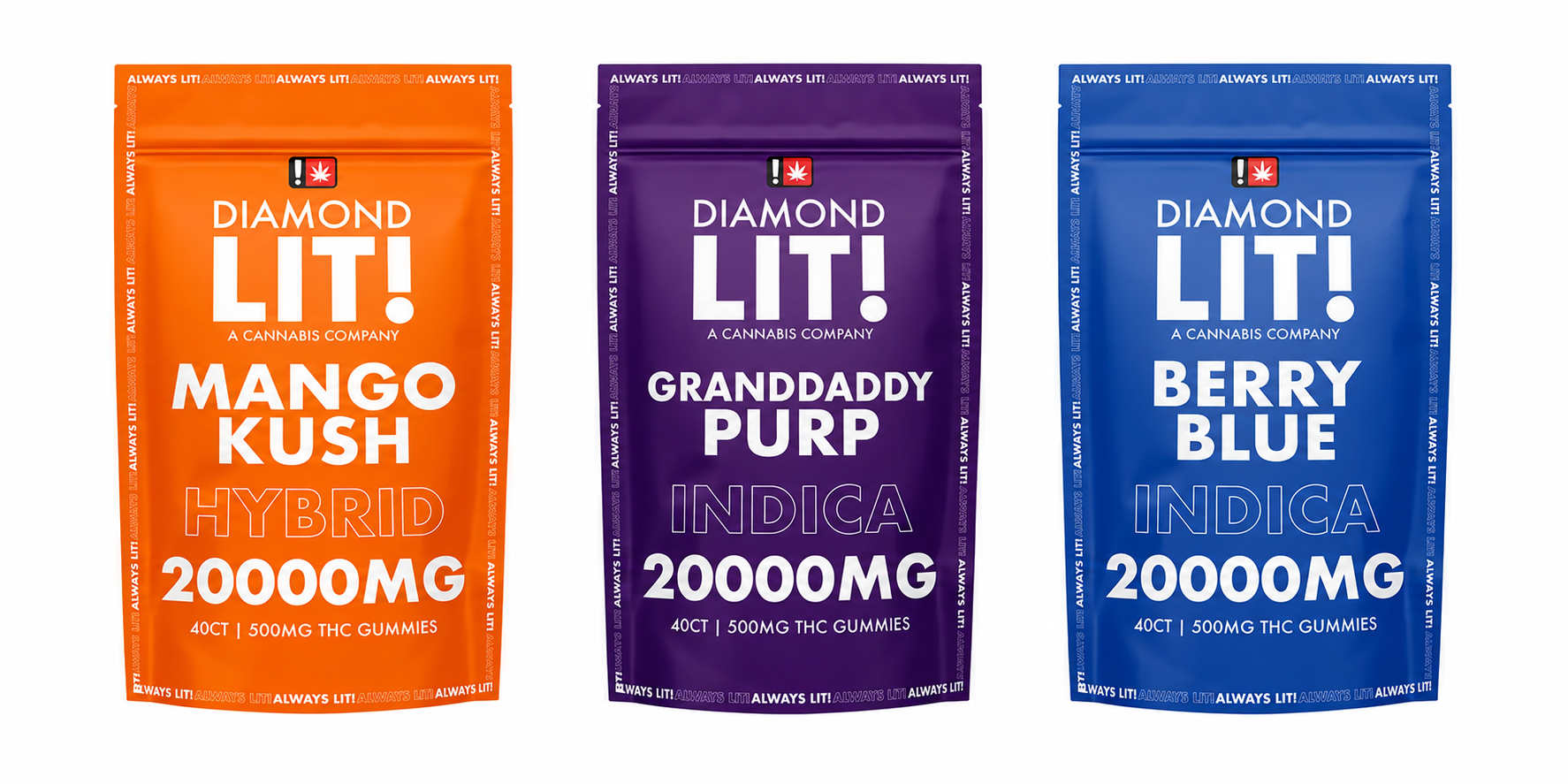 LIT THC Gummies 20,000MG - 1PK - 40CT product image