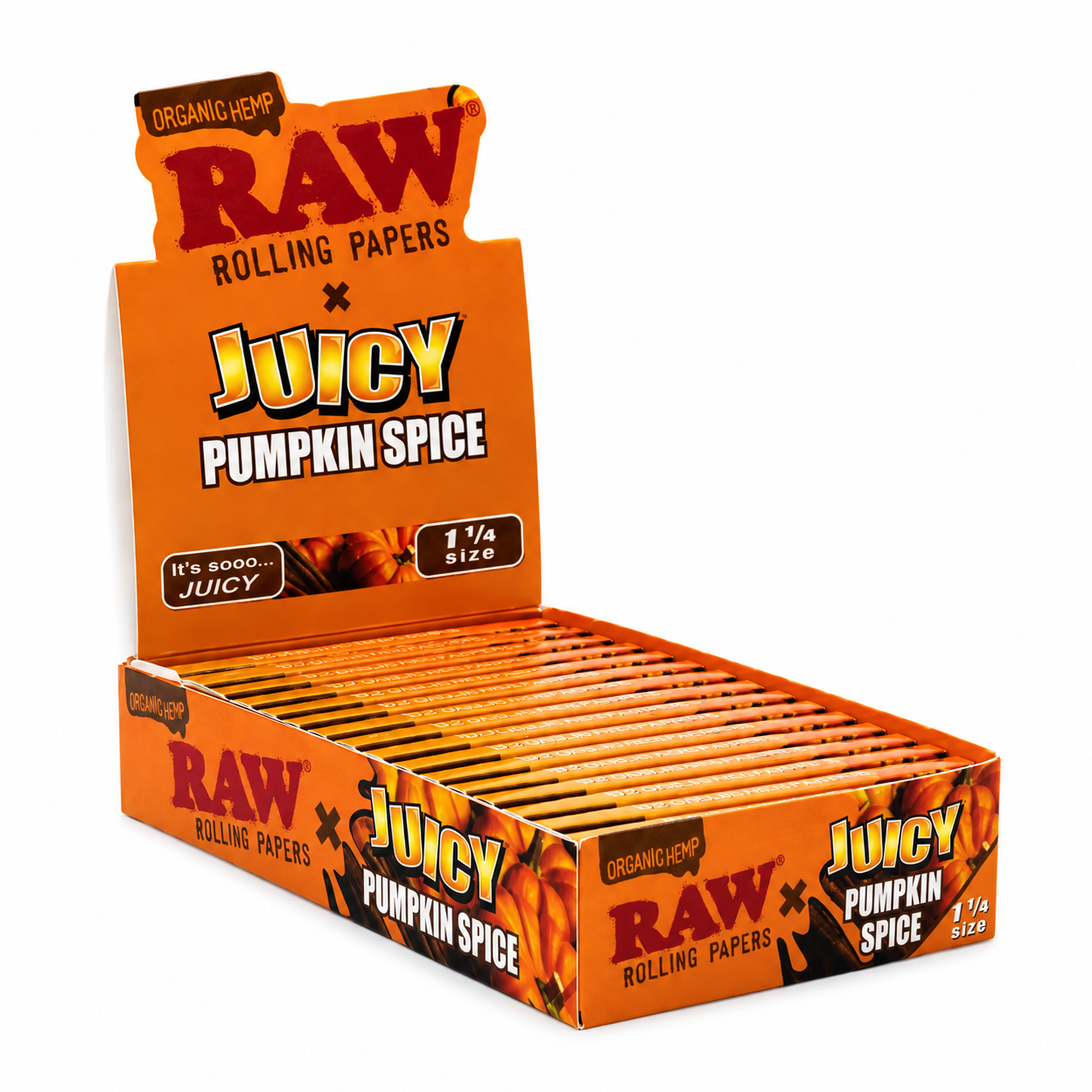 Raw X Juicy 1 1/4 Pumpkin Spice Papers 24pk Box product image