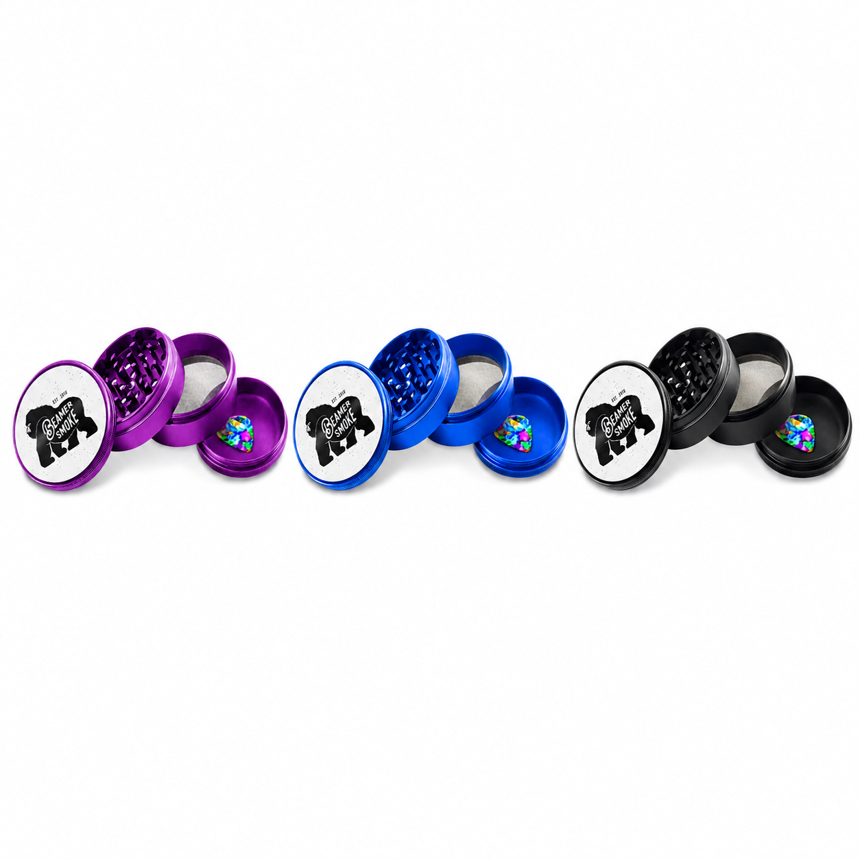 Beamer Aircraft Grade 4 Piece 90mm Big Boy Grinder - Beamer Smoke product image
