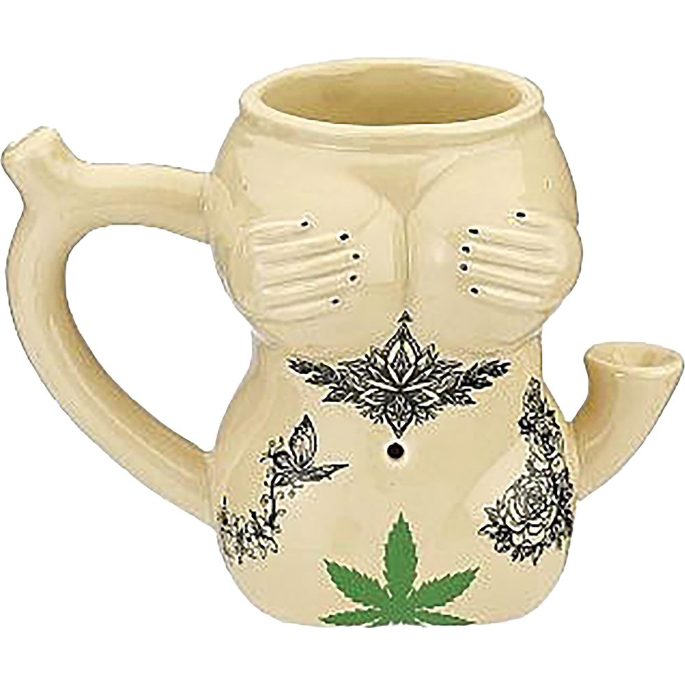 Fujima Roast & Toast Tattoo Girl Mug Pipe 1CT (C18) C - image 1 of 2