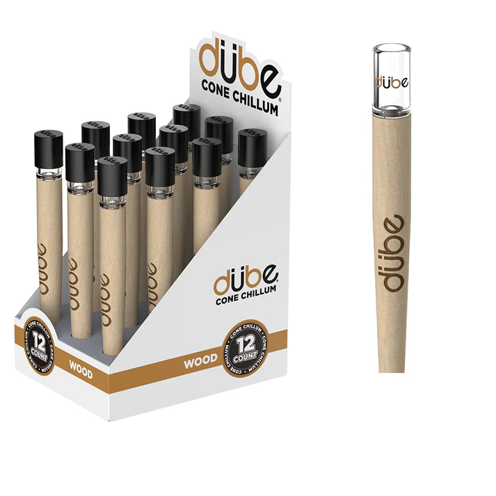 Dube Wood V1 Cone Chillum With Cap 12CT (C12) product image