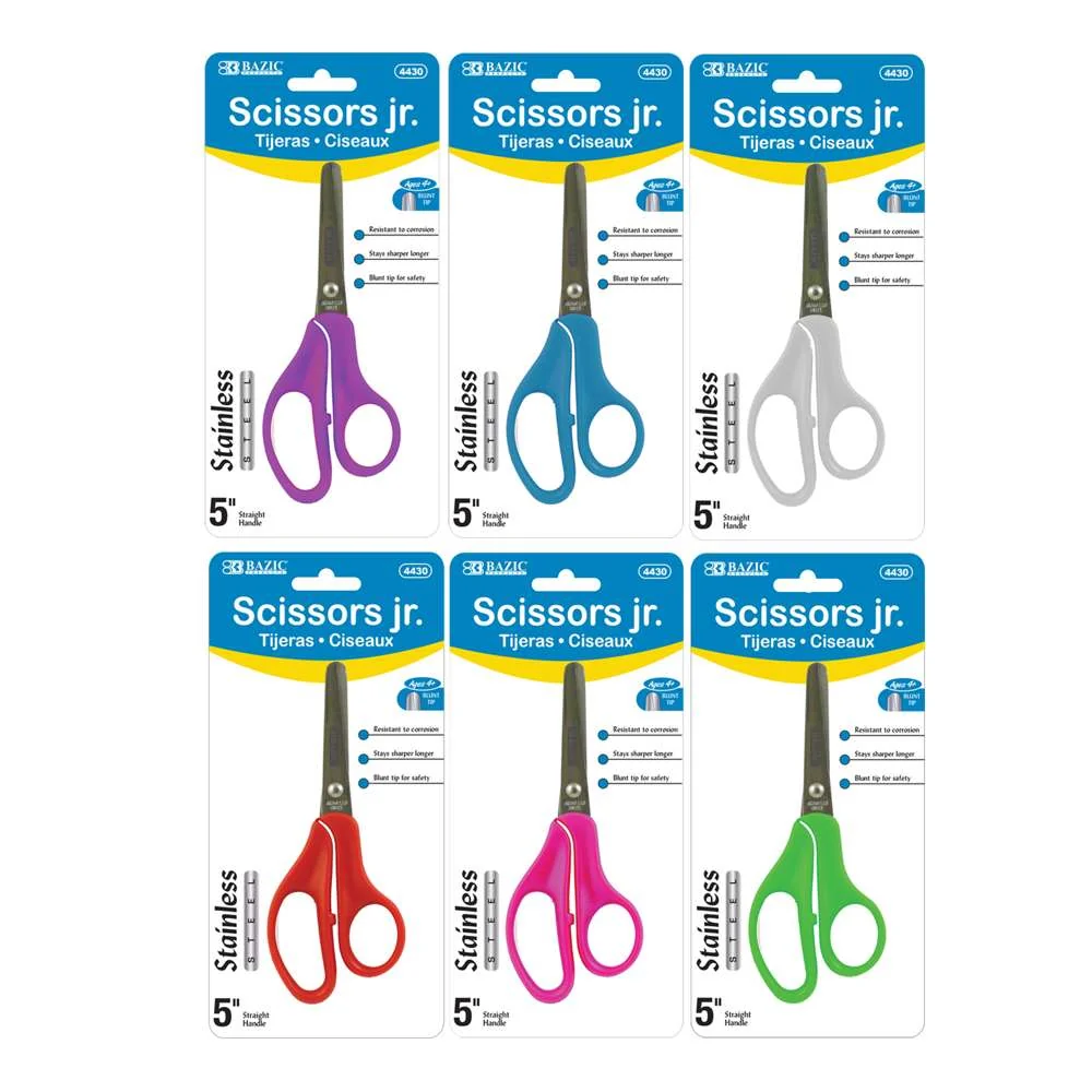 Bazic 5" Blunt Tip School Scissors 1CT #4430 product image