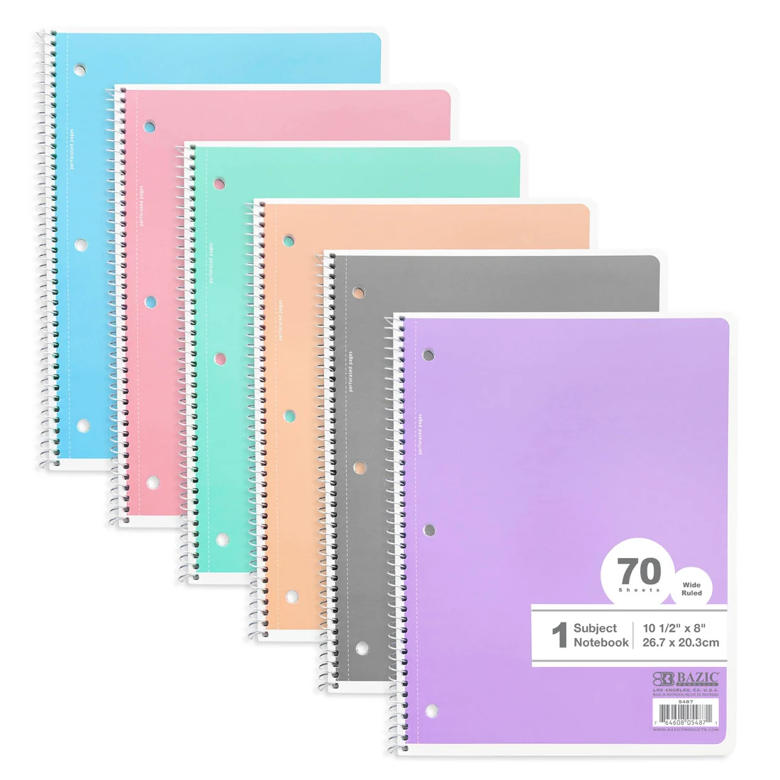 Bazic 5487 Subject Notebook 1CT (C24) product image