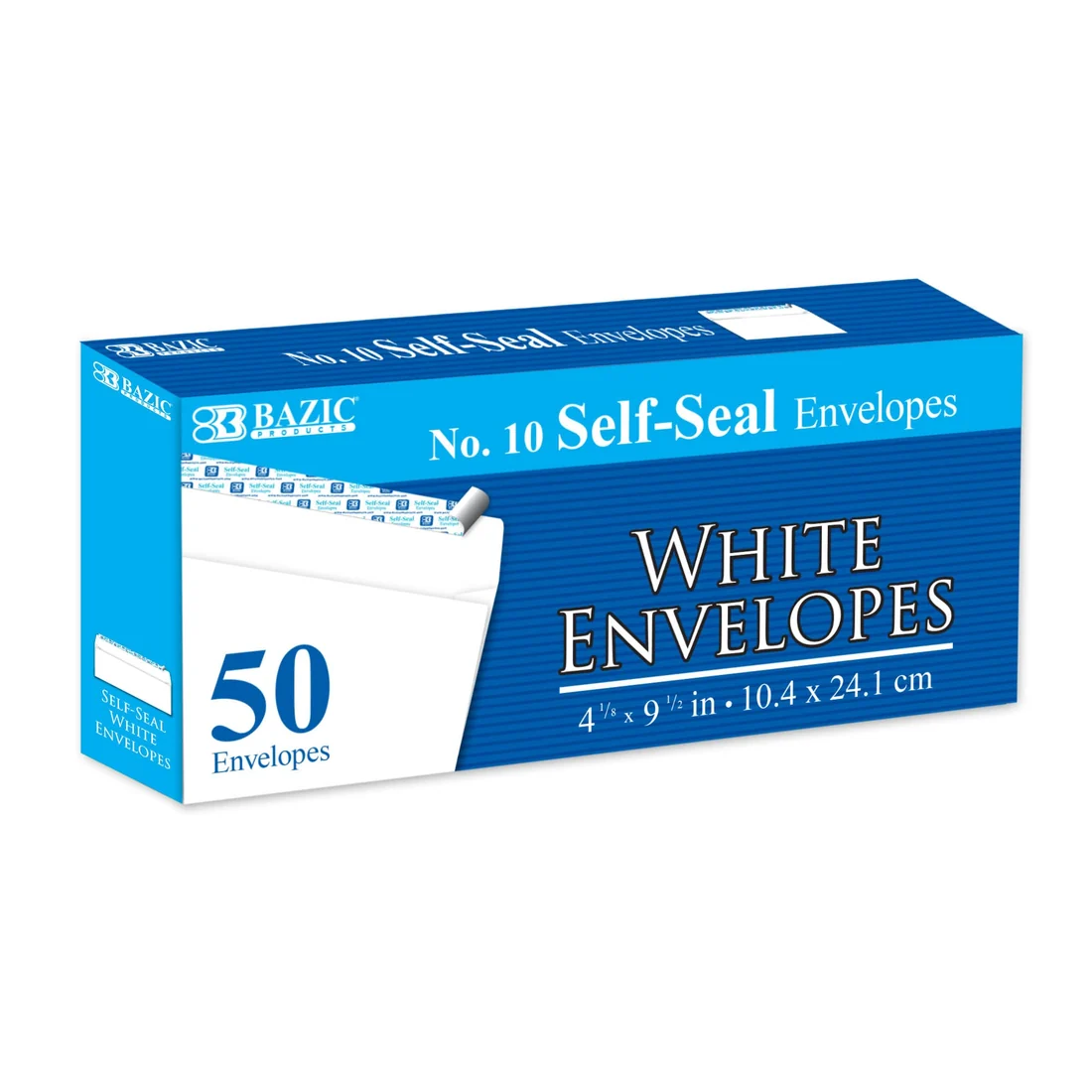 Bazic #10 Self Seal White Envelopes 50CT (C24) product image
