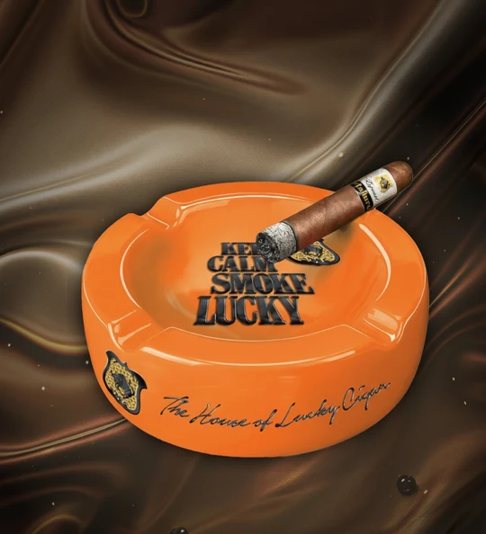 Lucky Ashtray Yellow/Orange 1CT - image 1 of 2