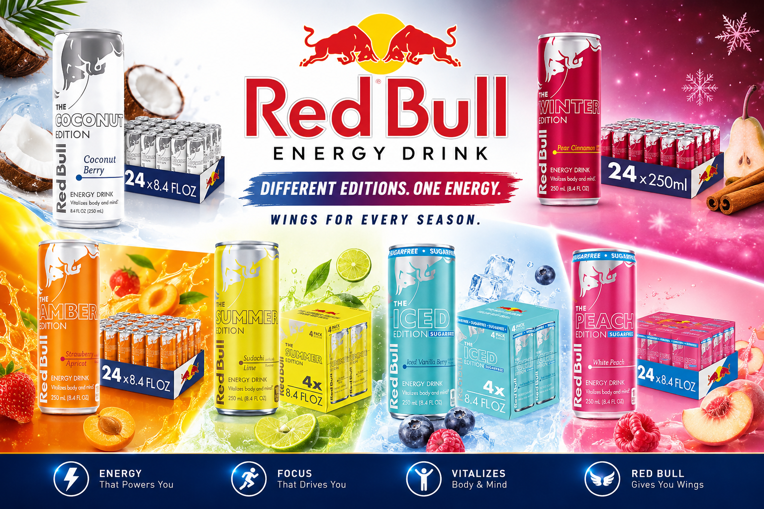 Bev Red Bull 8.4OZ 24CT (P144) product image