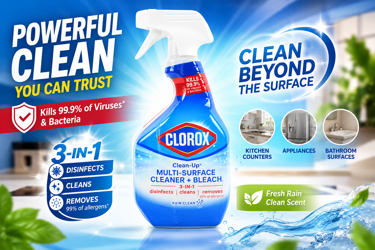 Clorox Cleaner + Bleach 32OZ 1CT product image